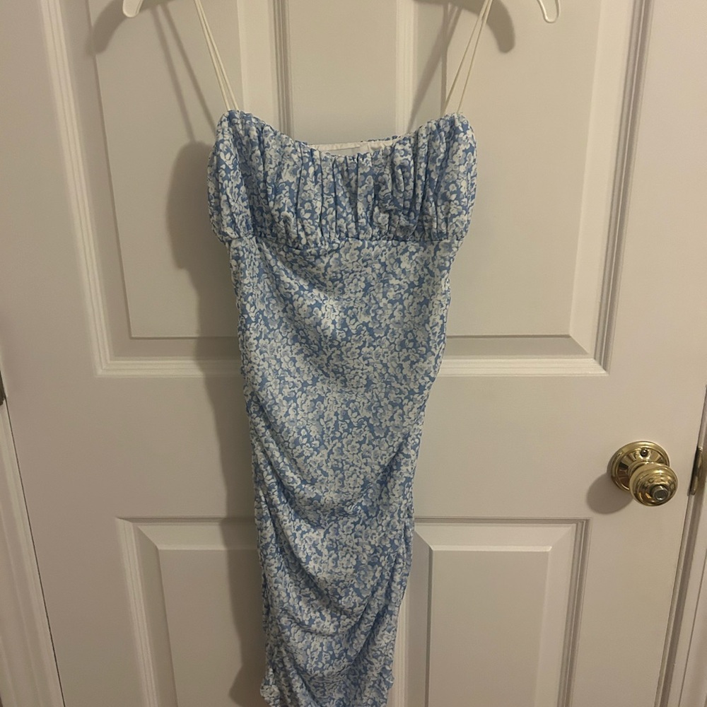Princess Polly Blue Floral Bodycon dress